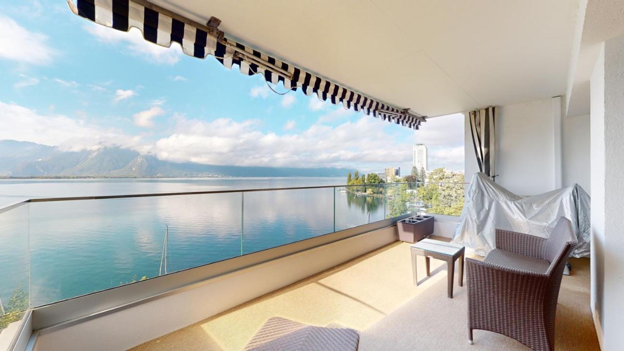 Lakefront Apartment With Exceptional View Territet Zewnętrze zdjęcie